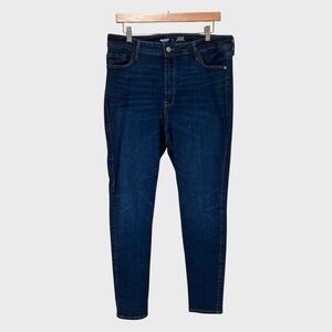 Old Navy Rockstar Super Skinny Extra High Rise Jeans Stretch size 14 slimming